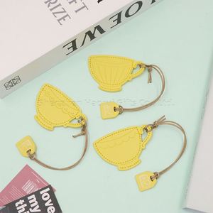 RTS Creative PU Leather Coffee Cup Shaped <b>Bookmark</b> Promotional Book Mark Tassel Paper Corner Charming Gifts for Book Lovers - Product Image 4