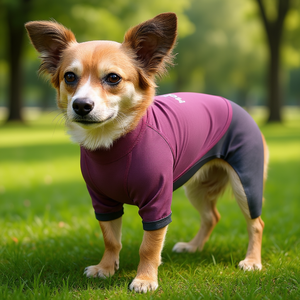 Camiseta de Yoga para Perros Eboneflow, Color Morado, Talla Extra Pequeña, Ropa para Mascotas de Peso Medio, Transpirable y Flexible para Todas las Estaciones - Product Image 2