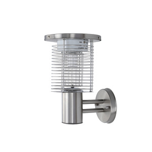 Mosquito Killer <b>Lamp</b> Led <b>Solar</b> <b>Powered</b> Outdoor Lawn Mosquito Trap Gt3521 Stainless Steel Color Black 23x23x37 Non Toxic - Product Image 4