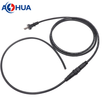 Connecteur étanche 3 broches IP68 personnalisé mâle-femelle à montage sur panneau pour éclairage LED extérieur