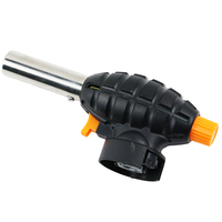 Briquet à gaz butane portable pour soudage, torche à flamme pour le camping et la randonnée, ODM pris en charge pour une utilisation en cuisine