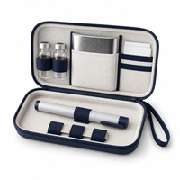 Étui de rangement antichoc portable en EVA personnalisé pour flacons de peptides, avec support pour poche à glace, OEM ODM Logo