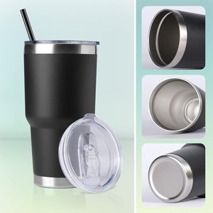 30oz Stainless Steel Vacuum Insulated Tumbler <b>Double</b> <b>Wall</b> Travel Cup with Lid Leak Proof Thermal <b>Mug</b> - Product Image 4