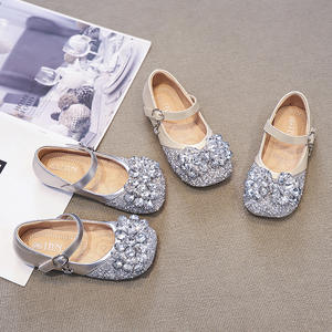 Nuovo Design strass per bambine <span class=keywords><strong>scarpe</strong></span> da principessa traspiranti in Sole morbido per bambini strass da festa <span class=keywords><strong>scarpe</strong></span> eleganti per ragazze - Product Image 2