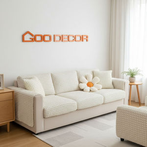 Bubble Seat <b>Cushion</b> <b>Cover</b> Soft Touch Plain Pattern Luxurious Modern Style Stretchable Washable Anti-dust Anti-scratch Durable - Product Image 2