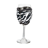 Couverture de gobelet à vin rouge créative housse de protection de tasse en verre manchon de tasse à vin néoprène personnalisé Koozies tasse à vin Koozies