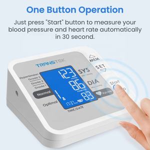 TRANSTEK mesin BP lengan atas, monitor tekanan darah otomatis elektronik digital dengan kapasitas memori 2*199 + tamu - Product Image 2