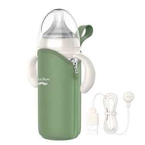 <span class=keywords><strong>3</strong></span> en 1, Cargador usb de viaje para coche, termostato de silicona, calentador de cristal, biberones de leche y agua para bebés - Product Image 3
