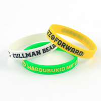 Bracelet en silicone personnalisé gaufré promotionnel, bracelet événementiel en caoutchouc avec logo sur mesure