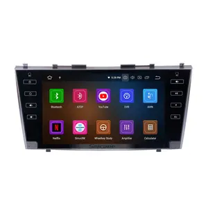 Мультимедийный плеер с сенсорным экраном 9 дюймов, Android 12,0, для Toyota Camry 2007-2011 с поддержкой Wi-Fi, GPS-навигации, SWC