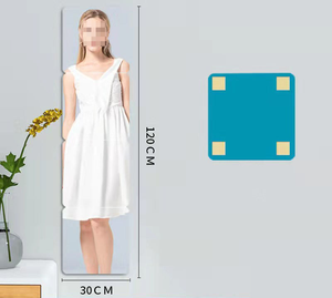 Vente en gros 17*27cm 40*30cm Autocollants muraux miroir en acrylique HD <span class=keywords><strong>de</strong></span> haute qualité non fragile Accepter la forme <span class=keywords><strong>de</strong></span> taille personnalisée - Product Image 5