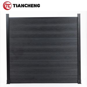 Clôture de jardin en WPC durable TIANCHENG, clôture de jardin pour l'intimité, clôture en WPC, noir <span class=keywords><strong>anthracite</strong></span> - Product Image 3