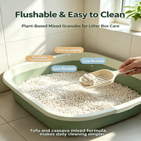 Litière pour chat en cassava et tofu biodégradable, écologique, à agglomération rapide, échantillons gratuits, remises en gros, usine ODM