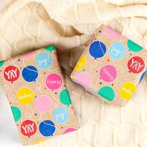 Custom Balloon Pattern Eco-Friendly Double-Sided Kraft Gift <b>Wrap</b> <b>Paper</b> <b>Roll</b> 100GSM Coated Recyclable Digital Packaging <b>Paper</b> - Product Image 4