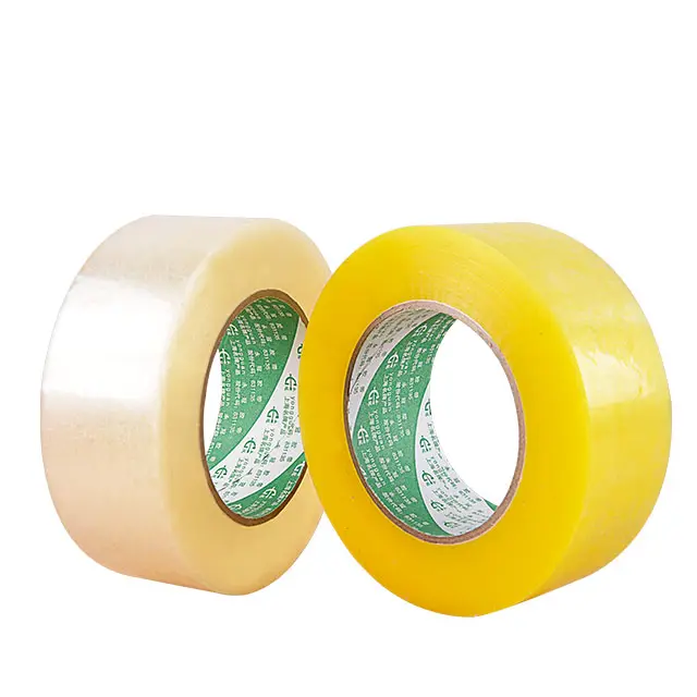 High quality wholesale transparent Super transparent opp tape nature rubber bopp packing tape