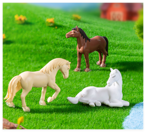 Giocattoli di figura in Pvc personalizzati artificiali per bambini in plastica con Figure di cavalli bianchi sculture realistiche portachiavi <span class=keywords><strong>serie</strong></span> modello animale - Product Image 3