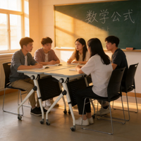 Ensemble bureau et chaise robuste pour étudiant avec tiroir profond et crochet pour livres, bureau inclinable à structure métallique pour salle de classe du lycée