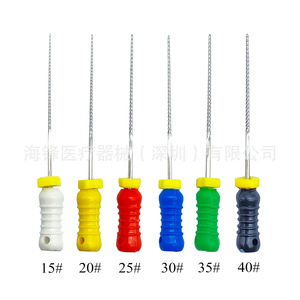 K-<b>Files</b> Dental Stainless Steel Manual Root Canal <b>Files</b> 21mm #15-40 6Pcs For Dental Use Only - Product Image 4