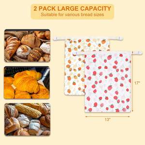 Large Beeswax <b>Bags</b> for Homemade Breads 2-in-1 Bread Baking Beeswax Bread <b>Bags</b> for Sourdough with Removable inner - Product Image 5