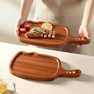 Planche à découper en ébène en forme de chat, rectangulaire, antibactérienne, pour servir des steaks, du pain, plateau de service, assiette de dîner de style occidental - Product Image 1