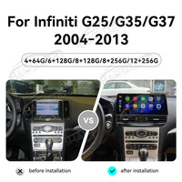 Système de navigation GPS Android à écran partagé de 12,3 pouces Baoshang pour Infiniti G25/G35/G37 2004-2013 avec lecteur vidéo radio