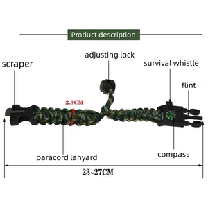 XIWANG braccialetto multifunzionale di sopravvivenza Paracord braccialetto di salvataggio di emergenza <span class=keywords><strong>cacciavite</strong></span> - Product Image 3