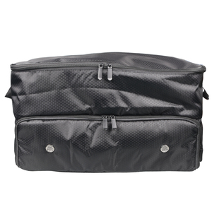 Organizzatore per Bagagliaio da Golf a 2 Livelli in PVC Nero, Scatola Portaoggetti Portatile per Sacche da Golf - Product Image 6