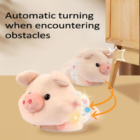 Jouet en peluche de cochon électrique, jouet animal dansant à commande vocale, poupée de cochon qui tourne