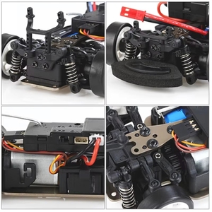 WLtoys - Coche RC 1/28 2.4G 4WD de 4 Canales con Control Remoto, Vehículo de Carreras y Derrapes de Alta Velocidad (30KM/H), Cable USB, RTR <span class=keywords><strong>K969</strong></span> - Product Image 4