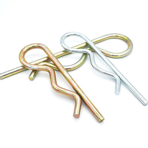 Đồng Bằng Thép Không Gỉ 304 Mùa Xuân Giữ Lại Clip Màu Đen Oxit B Loại R Hình Dạng Pin Kẽm Mạ Carbon Thép Mùa Xuân Cotter Pin - Product Image 2