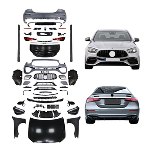 Modificación de Automóviles sin Daños, Parachoques Delantero y Trasero para Mercedes Benz 2009-2016 W212, Actualización 2022 W213 <span class=keywords><strong>AMG</strong></span>, Kit de Carrocería - Product Image 1