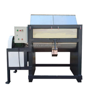 Mélangeur horizontal pour poudres sèches alimentaires et chimiques, en acier inoxydable, surface de <span class=keywords><strong>contact</strong></span> avec les matériaux, capacité 300 kg - Product Image 3