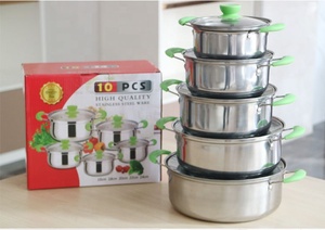高品质 5 件套炊具套装，带不锈钢手柄，不粘锅，可爱设计，可持续使用系列 - Product Image 3