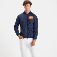 2023 haute qualité Oem étanche impression personnalisée logo 100% Polyester coupe-vent mâle sport portant en plein air Golf veste hommes