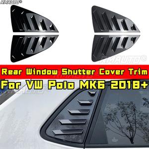 For VW Polo MK6 2018+ Body Kit Rear <b>Window</b> Shutter Cover Trim Rear Quarter <b>Panel</b> <b>Window</b> Car Accessories - Product Image 1
