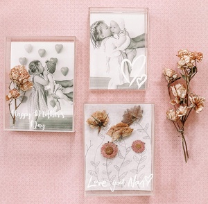 Phoera — cadre boite à ombre 8x10, cadre Photo en acrylique, boîte à mémoire de forme transparente, présentoir pour décor de fleurs séchées - Product Image 2