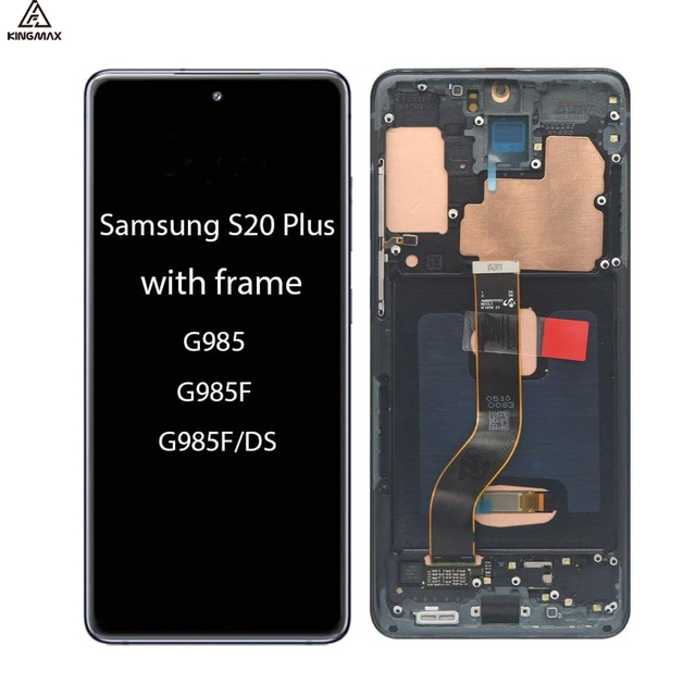 Lcd Screen Replacement for Samsung S20 Plus 5g Mobile OLED for Galaxy Samsung S20+ Display G985 with Frame Touch Screen Panel