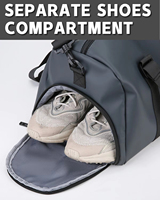 Bolsa de Viaje de Lujo Unisex con Logotipo Personalizado, Gran Capacidad, Impermeable, Ecológica, de Poliéster de Alta Densidad, OEM/ODM