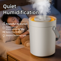 Diffuseur et humidificateur ultrasonique portable classique personnalisable avec alimentation USB pour la maison, le bureau et l'hôtel (plastique)