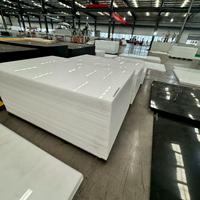 Panneau lisse en PP blanc brillant non pigmenté, surface miroir, feuille mince en polypropylène, panneau en plastique PP pour service de découpe