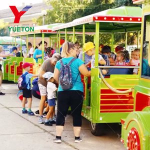 <span class=keywords><strong>Train</strong></span> sans rails touristique Dotto diesel/électrique pour 42 passagers pour les manèges de parcs d'attractions en plein air - Product Image 3