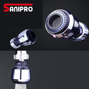 Accessori per la cucina SANIPRO <span class=keywords><strong>rubinetto</strong></span> in lega di zinco aeratore <span class=keywords><strong>rubinetto</strong></span> adattatore 1080 rotante flessibile lavello spruzzatore getto estensori del <span class=keywords><strong>rubinetto</strong></span> - Product Image 5