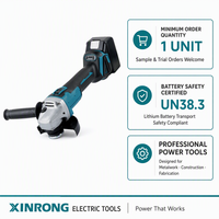 XINRONG 21V Bürstenloser Winkelschleifer |   Kabelloses Lithium 125mm Schneid- und Polierwerkzeug |   2,6Ah Akku Professionelle Serie