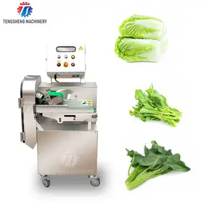 Mesin pemotong sayuran lobak bawang peterseli otomatis mesin pemotong sudip Kale buah komersil
