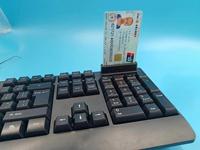 104 touches clavier de lecteur de carte à puce pleine grandeur pour une utilisation bancaire
