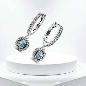 <span class=keywords><strong>Pendientes</strong></span> <span class=keywords><strong>de</strong></span> Plata <span class=keywords><strong>de</strong></span> Ley 925 con Circonitas Azules y Rojas, Estilo Moderno, para Mujer, Originales, para Regalo <span class=keywords><strong>de</strong></span> Boda, Compromiso o Fiesta - Product Image 6