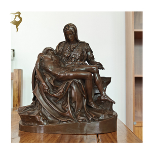 Nhà thờ tác phẩm điêu khắc tôn giáo tượng đồng của Virgin tang Christ - Product Image 2