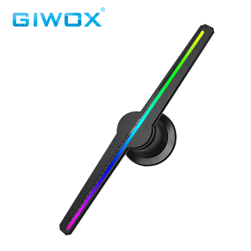 2019 г., заводская цена, Giwox, высокое качество, 42 Вт см, 3D Голограмма, светодиодный вентилятор, рекламный вентилятор, проектор для дисплея