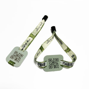 Tùy chỉnh in ấn <span class=keywords><strong>NFC</strong></span> vải dệt vòng đeo tay dây đeo cổ tay RFID vải ban nhạc cổ tay Tag cho các sự kiện lễ hội - Product Image 3