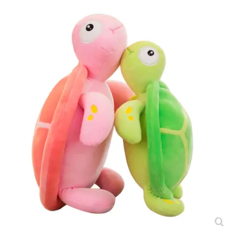 CE/ASTM 2024 새로운 도매 맞춤형 봉제 바다 거북 부드러운 장난감 어린이 생일 선물 박제 거북이 봉제 베개